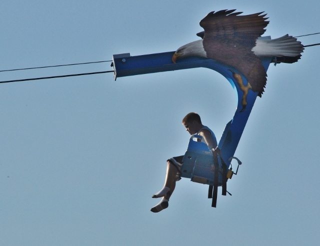 the zip line at Glenwood Caverns Adventure Park on Ironwood Mountain